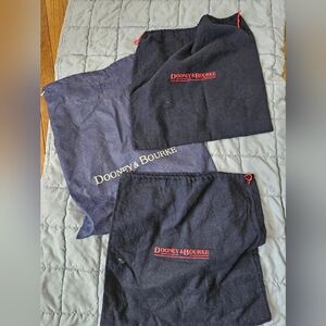 3 DOONEY & BOURKE Blue dust Covers 2 Felt 1 Polyester